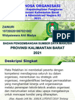 Diagnosa Organisasi Workshop PKP BPSDM Prov Kalbar Zainuri