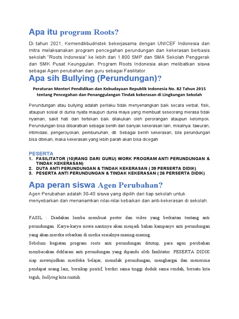 Apa Itu Program Roots Pdf