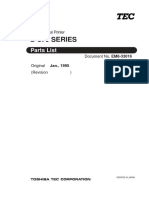 B-870 SERIES: Parts List