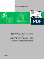 Service Parts List 69NT40-561-200 To 299: Container Refrigeration