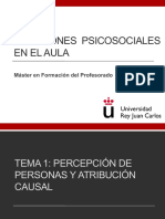 Relaciones Psicosociales en El Aula: Máster en Formación Del Profesorado