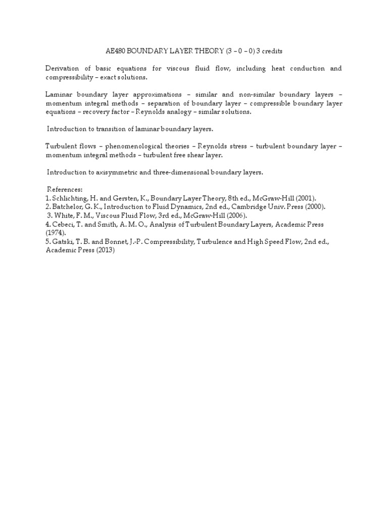 Boundary Layer Theory Pdf