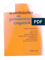 Steinbach_Schnittstellen Der Germanistischen Linguistik