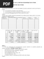 Cours Complet sur la Gestion des Stocks | PDF | Inventaire | Loi de ...