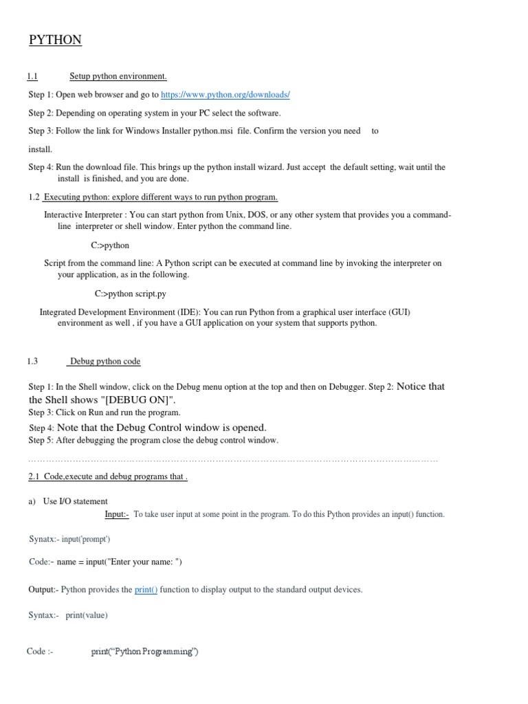 Python Record | PDF | Command Line Interface | Shell (Computing)