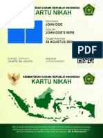 Desain Kartu Nikah Digital (Simkah)