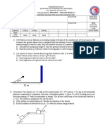 Course Name: ENV1015 - General Physics I: Midterm Examination Question-Answer Sheet Instructor'S Name & Title: Signature