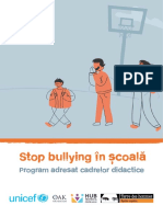 Stop Bullying În Scoală. Program Adresat Cadrelor Didactice