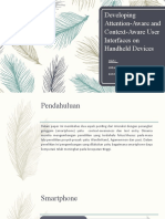 Developing Attention-Aware and Context-Aware User Interfaces On Handheld Part2