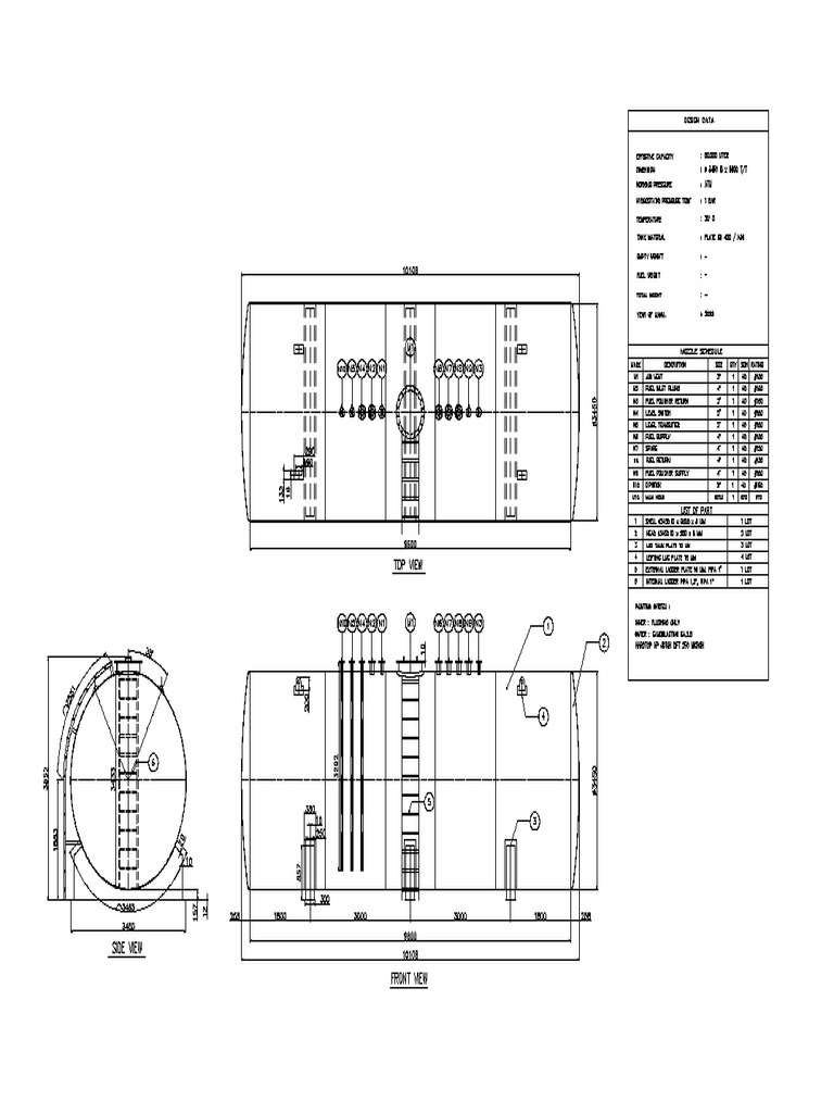 Underground Fuel Storage Tank Cap.80 M3Model PDF