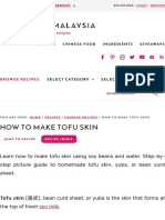 How to Make Tofu Skin - Rasa Malaysia