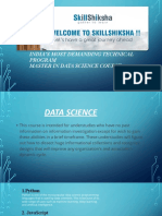 India'S Most Demanding Technical Program Master in Data Science Course