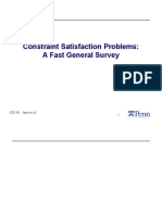 Constraint Satisfaction Problems: A Fast General Survey: CIS 391 - Intro To AI 1