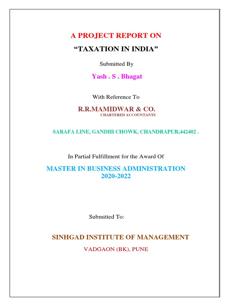 Taxation in India: Income Tax Overview | PDF | Taxes | Direct Tax