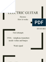 Electric Guitar: Hystory How It Works