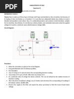 Characteristics of Diac Experiment 4