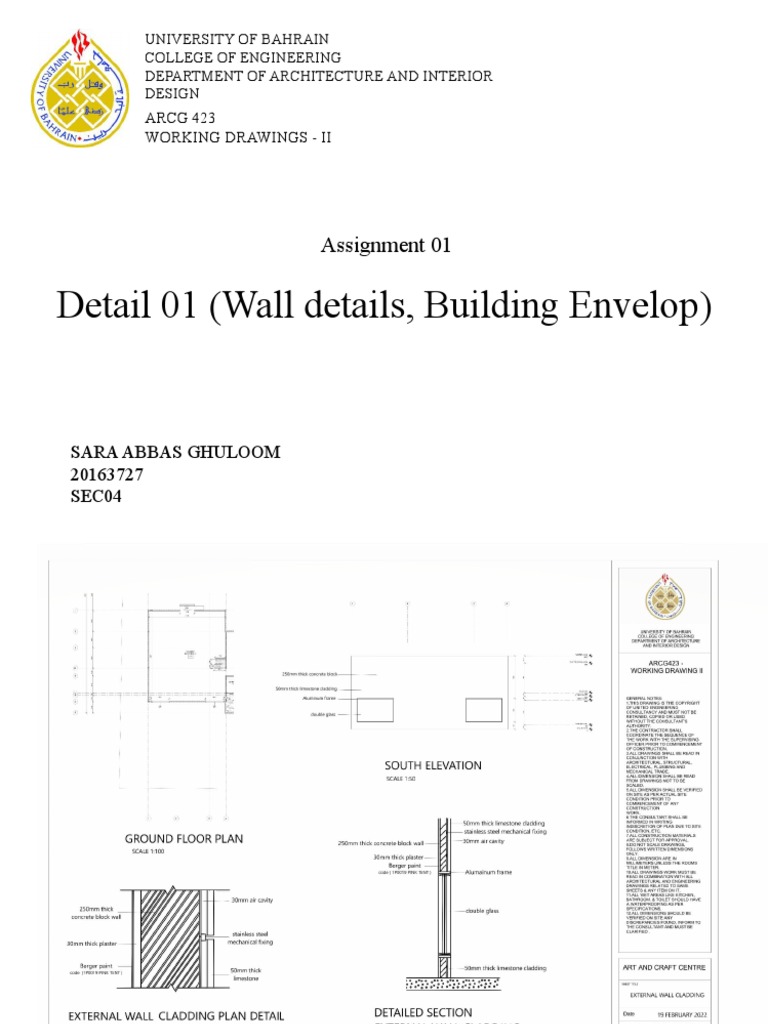 Assignment 1 Working Drawing | PDF