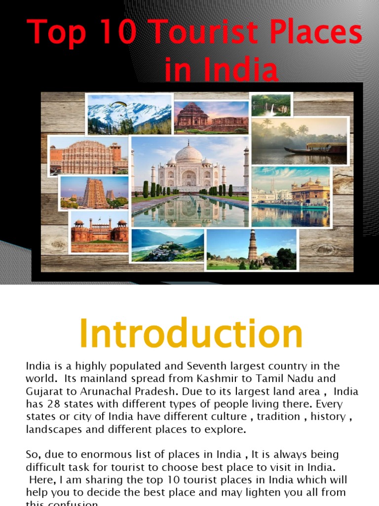 tourist places in india pdf