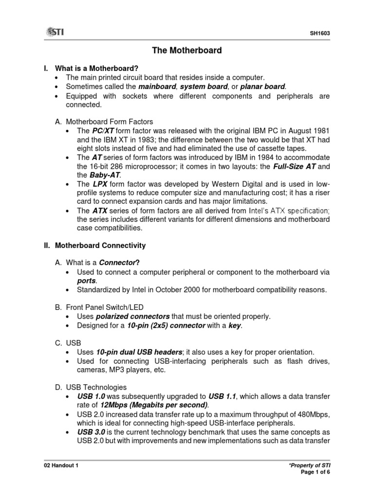 Basic Comp 02 - Handout - 1 | PDF | Booting | Bios