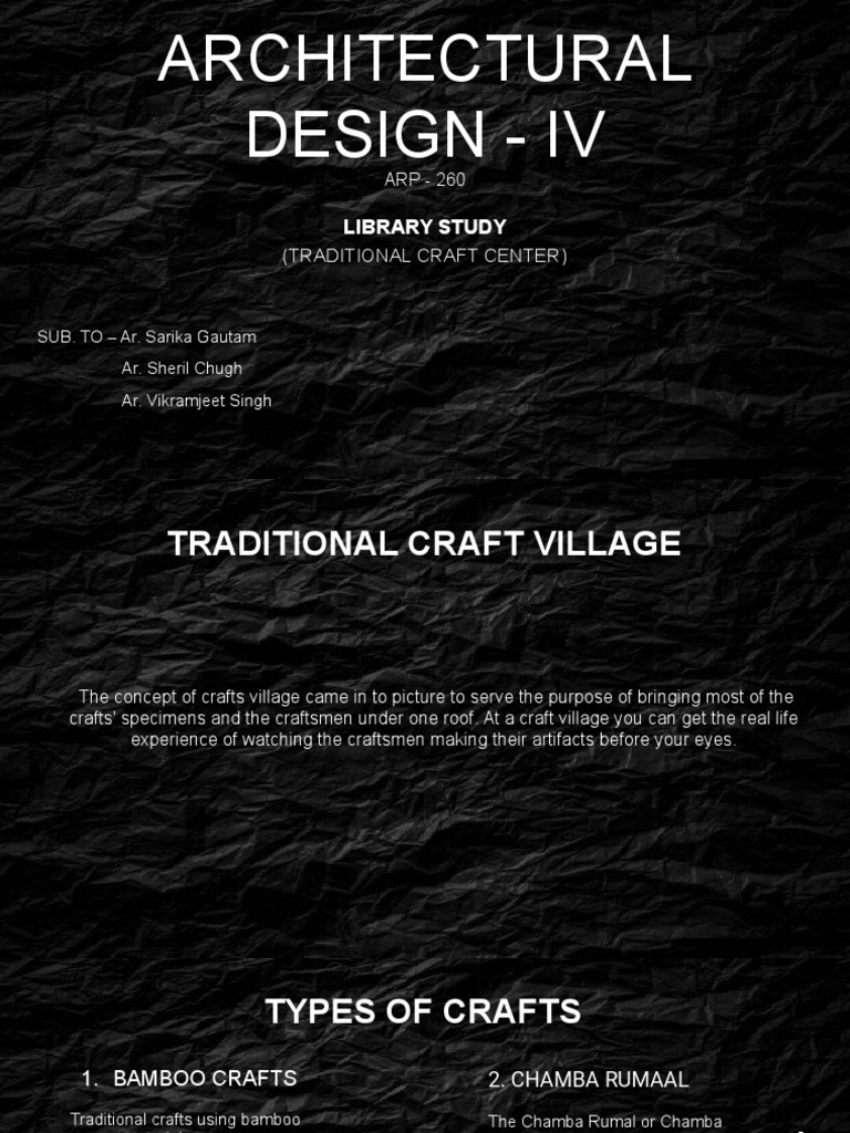 Library Study: (Traditional Craft Center) | PDF | Embroidery | Textiles
