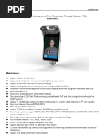 kFace-M882 Temperature Measurement Face Recognition Terminal 