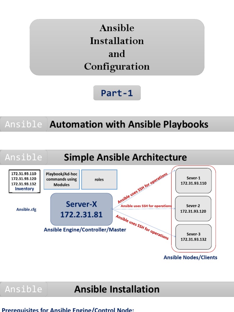 Install and Configure Ansible | PDF