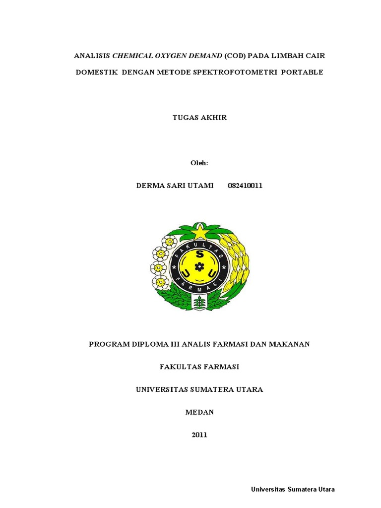 Analisis Chemical Oxygen Demand (Cod) Pada Limbah Cair | PDF