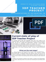 Current State-Of-Play of 3DP Teacher Project