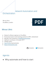 Event Driven Network Automation and Orchestration