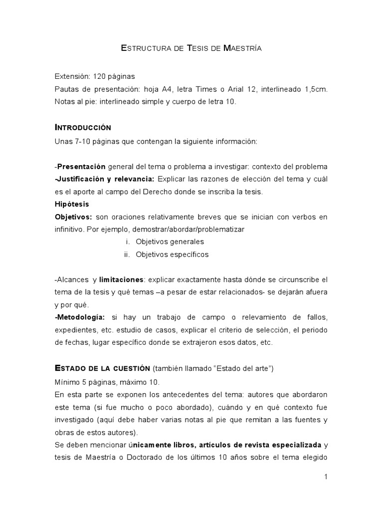 Estructura de Tesis de Maestría | Descargar gratis PDF | Paradigma