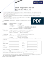 Insurface: Installation Requirements For
