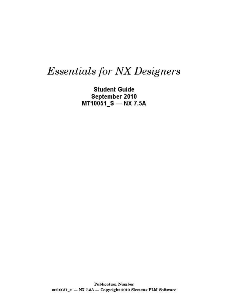 NX Essentials 2022-02-18 | PDF | Window (Computing) | Software Engineering