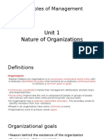 Nature of Organization