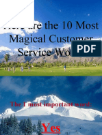 10 Words Customer Care in The Hotel