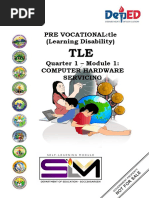 TLE Carpentry Grade 10 Module 1 | PDF | Carpentry | Drill