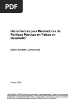 Herramientas para diseñar Políticas Públicas
