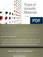 Types of Acoustic Materials