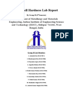 Rockwell Hardness Lab Report