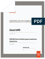 Course - Certificate - M5-32 Servers Field Delivery Support Consultant Formulaire de Soumission D'examen