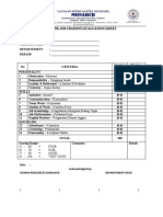On The Job Training Evaluation Sheet: No Criteria Scoring Range Trainee Score