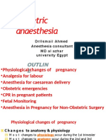 Obstetric Anaesthesia: Dr/Ismail Ahmed Anesthesia Consultant MD Al Azhar University Egypt
