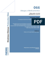 Alergia a Medicamentos: Diretrizes para Diagnóstico e Tratamento