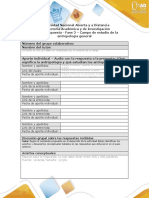 Formato Respuesta - Fase 2 - La Antropología y Su Campo de Estudio