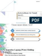 Ketersediaan Air Tanah