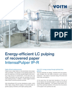 Energy-Efficient LC Pulping of Recovered Paper: Intensapulper Ip-R