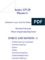 FIZ137 CH5 Force and Motion-I
