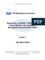 IAF_MD09_2022_app ISO-IEC 17021-1 in ISO 13485