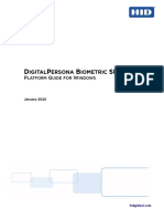 DigitalPersona Biometric SDK - Platform Guide For Windows