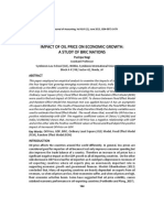 Impact of Oil Price On Economic Growth: A Study of Bric Nations