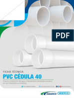 PVC Cédula 40: Ficha Técnica